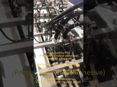 Beobachten Sie: Kunststoffoberflächen-Flaschenkasten PSA-Klebstoff für selbstklebende Etikettenpapier-Vitrine