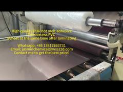 Hochwertiger PUR-Schmelzklebstoff entfernt überschüssiges PVC fast gleichzeitig nach dem Laminieren